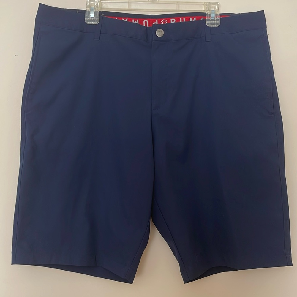 PUMA GOLF Men's Dealer Short 10" inseam 40w navy